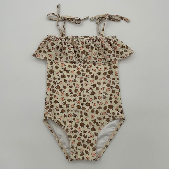 Rylee + Cru Other - New Rylee + Cru Floral Ruffle Swim Suit